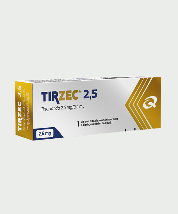 TIRZEPATIDA 2,5MG.QUIMFA.TIRZEC 1FRASCO 2ML/0,5M